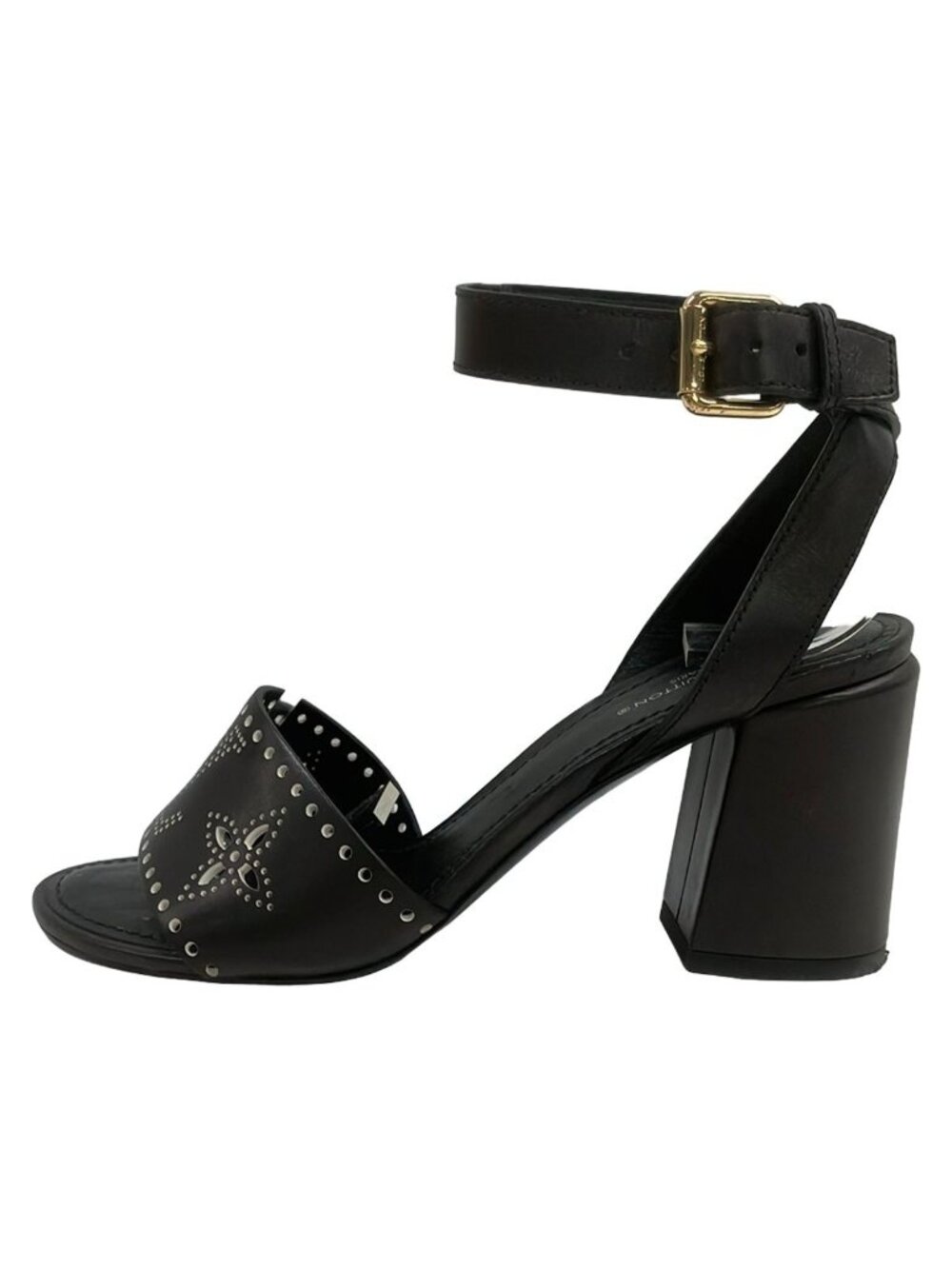 Louis Vuitton Sandals 36 Horizon Line Leather Black